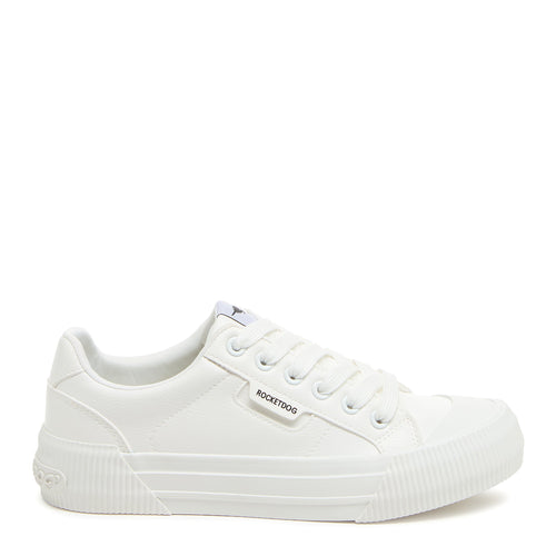 Cheery White Canvas Trainers Rocket Dog UK