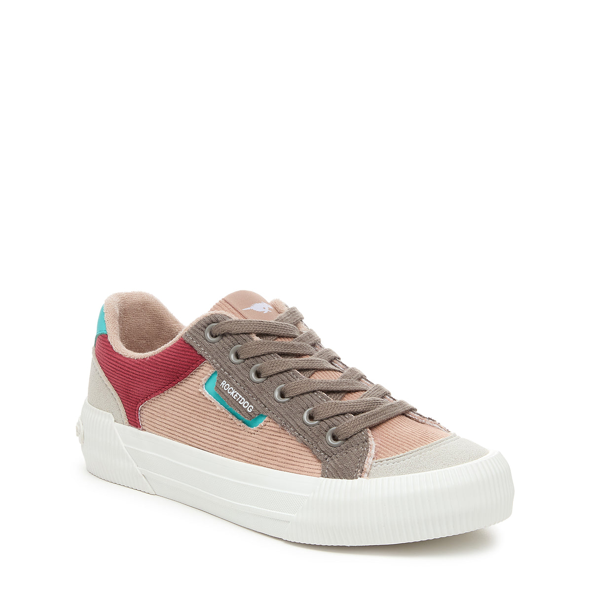 Cheery Dusty Rose Corduroy Trainers
