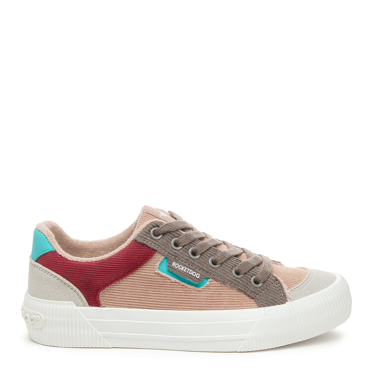 Cheery Dusty Rose Corduroy Trainers