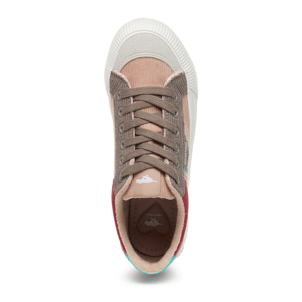 Cheery Dusty Rose Corduroy Trainers