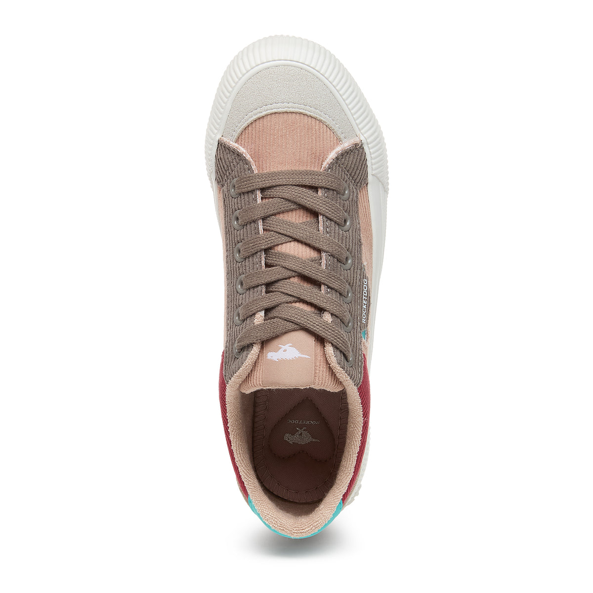 Cheery Dusty Rose Corduroy Trainers