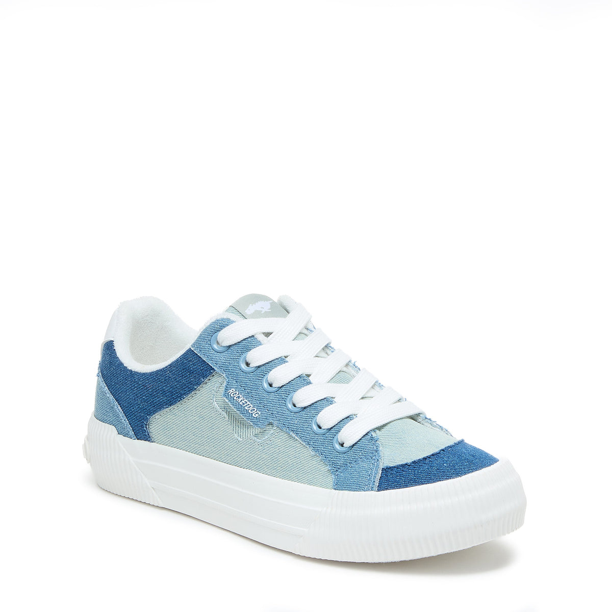 Cheery Coastal Blue Colour Block Trainers