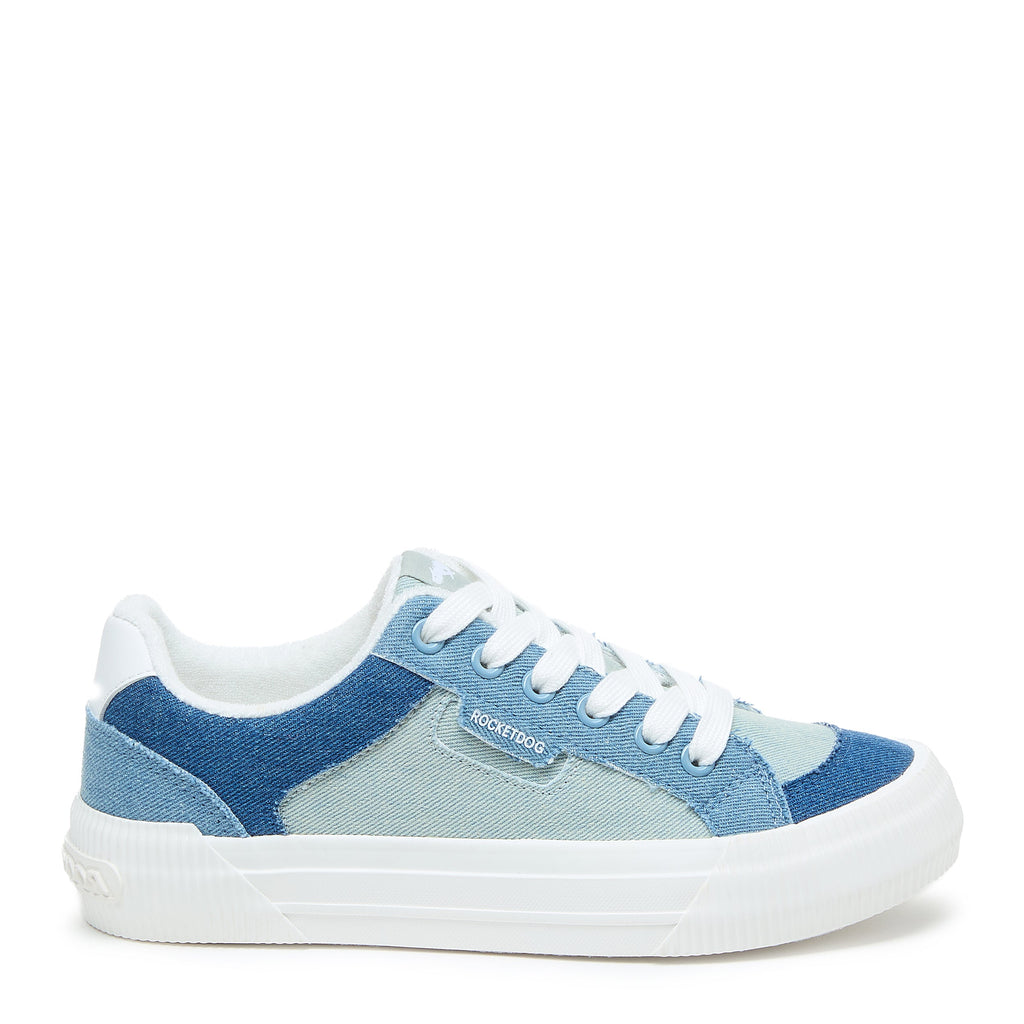 Cheery Coastal Blue Colour Block Trainers
