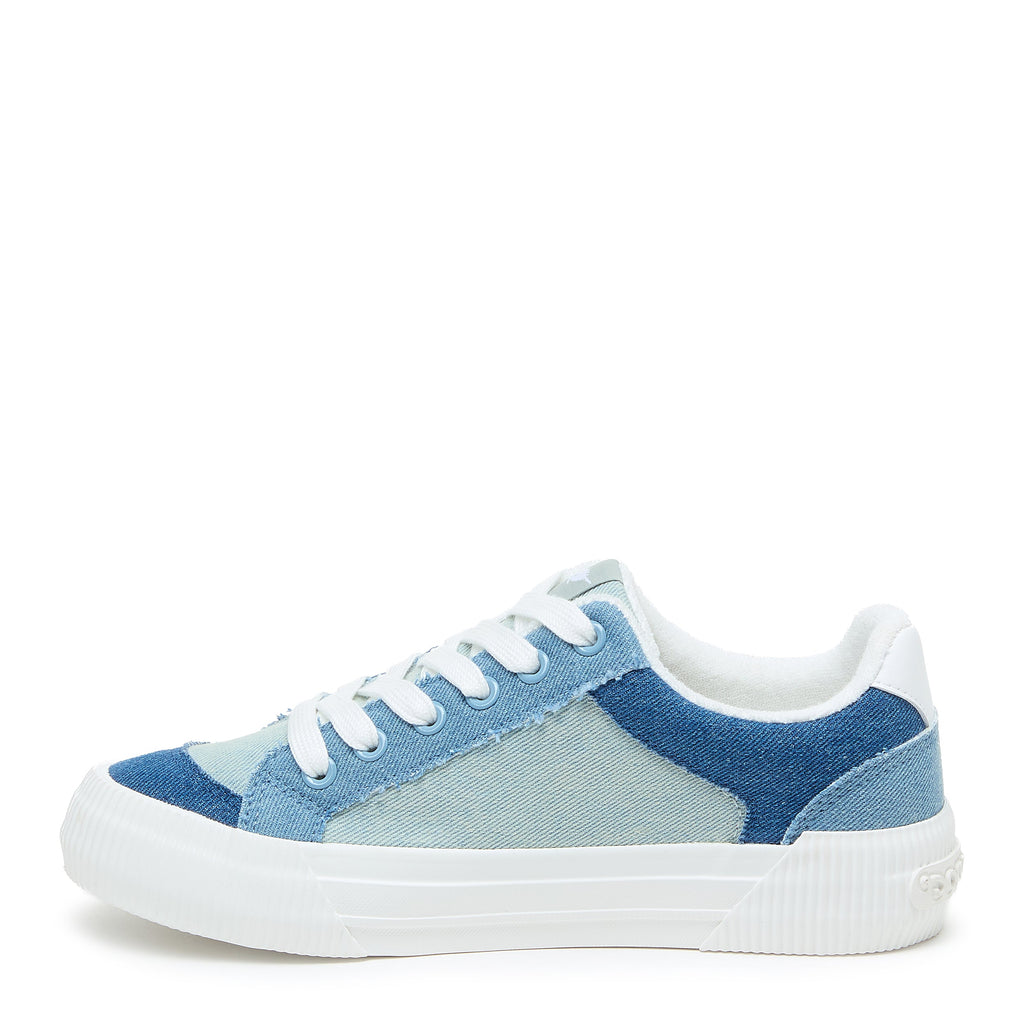 Cheery Coastal Blue Colour Block Trainers