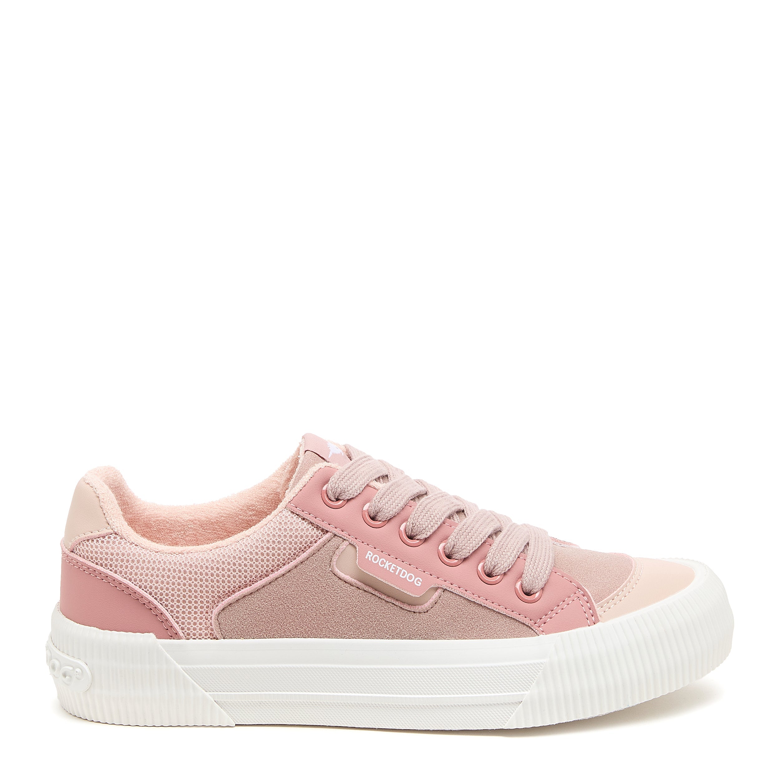 Women's Cheery Mauve Colour Block Trainers | Rocket Dog UK