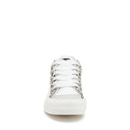 Cheery Grey Animal Print Colour Block Trainers