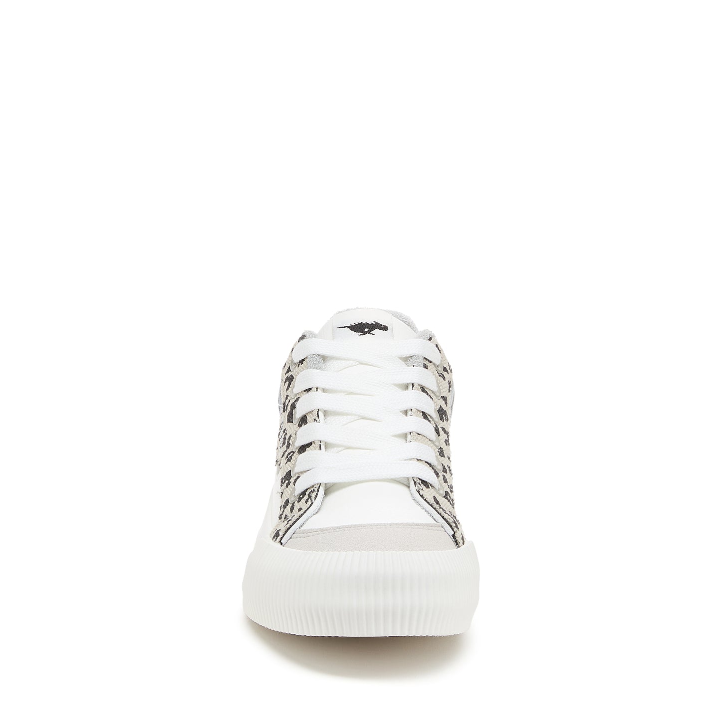 Cheery Grey Animal Print Colour Block Trainers