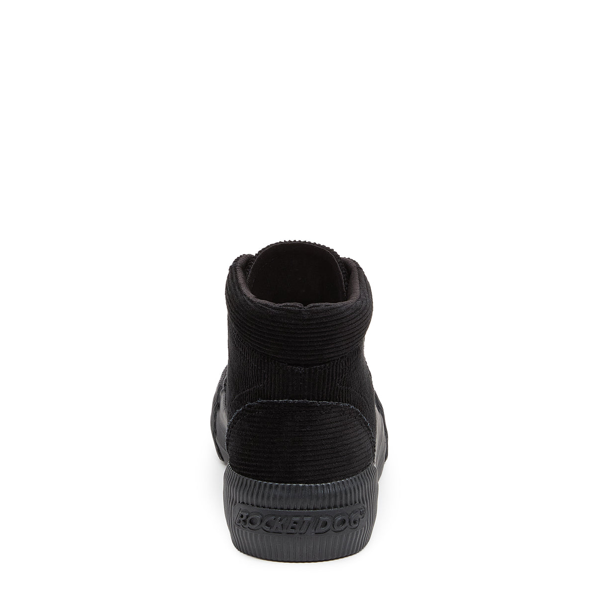 Cheery Black Corduroy High-top Trainers