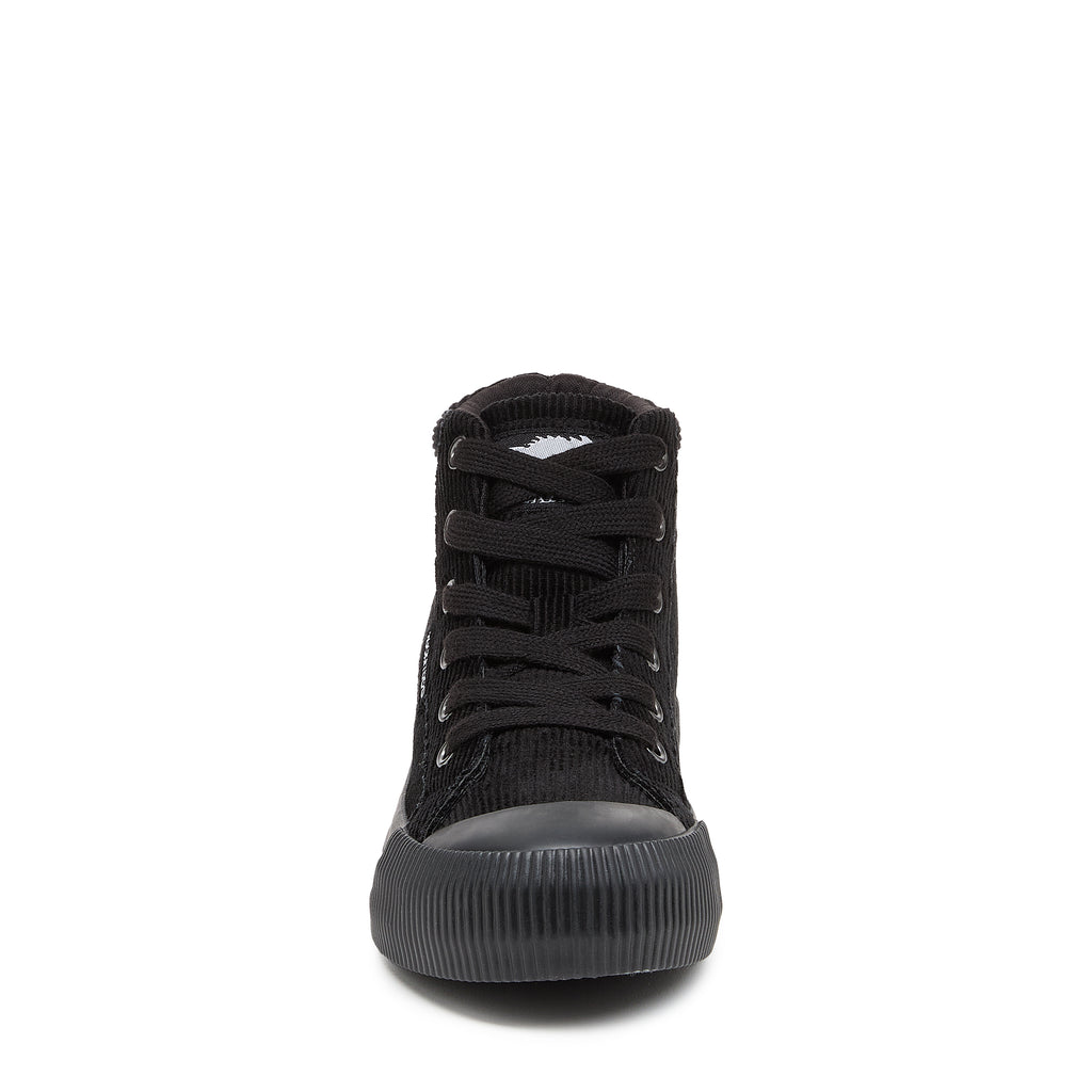 Cheery Black Corduroy High-top Trainers
