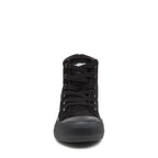 Cheery Black Corduroy High-top Trainers