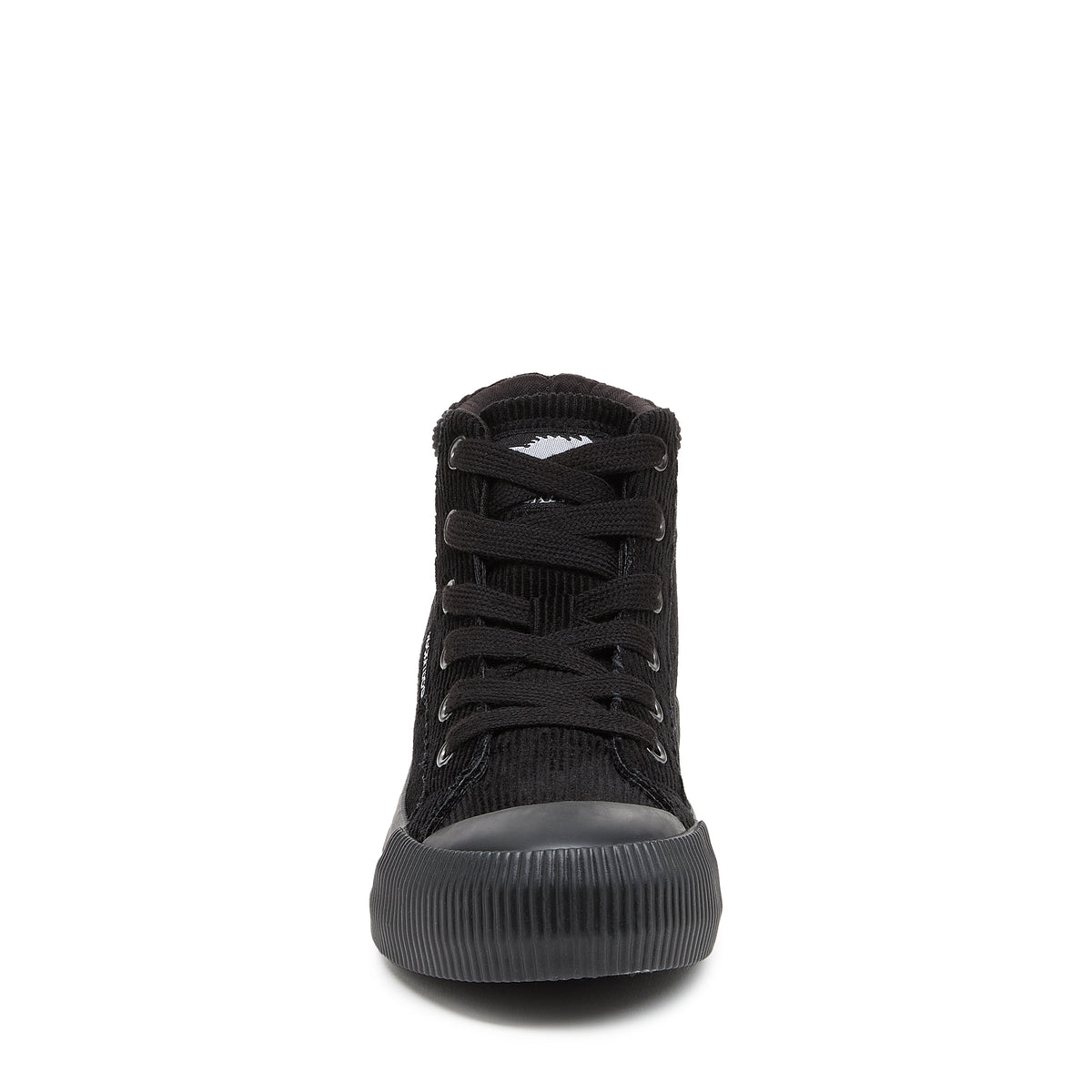 Cheery Black Corduroy High-top Trainers