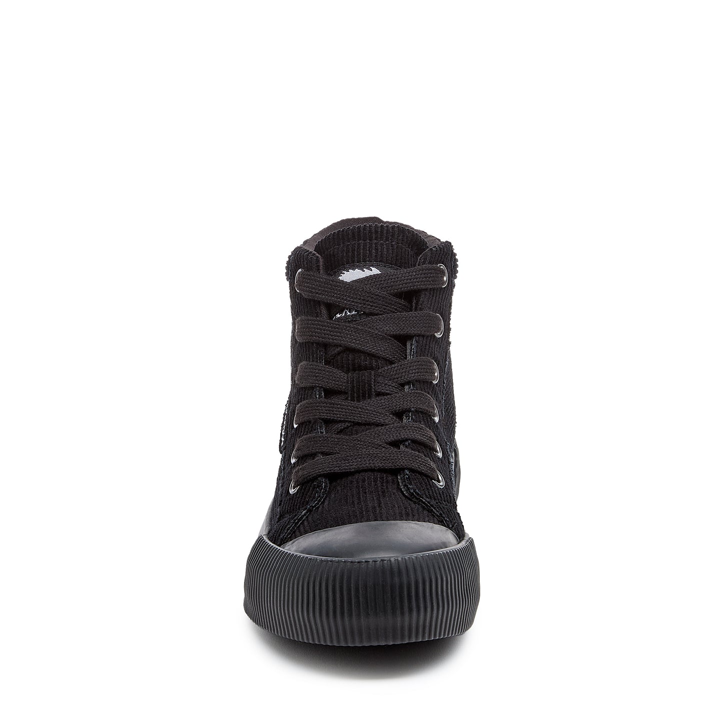 Cheery Black Corduroy High-top Trainers