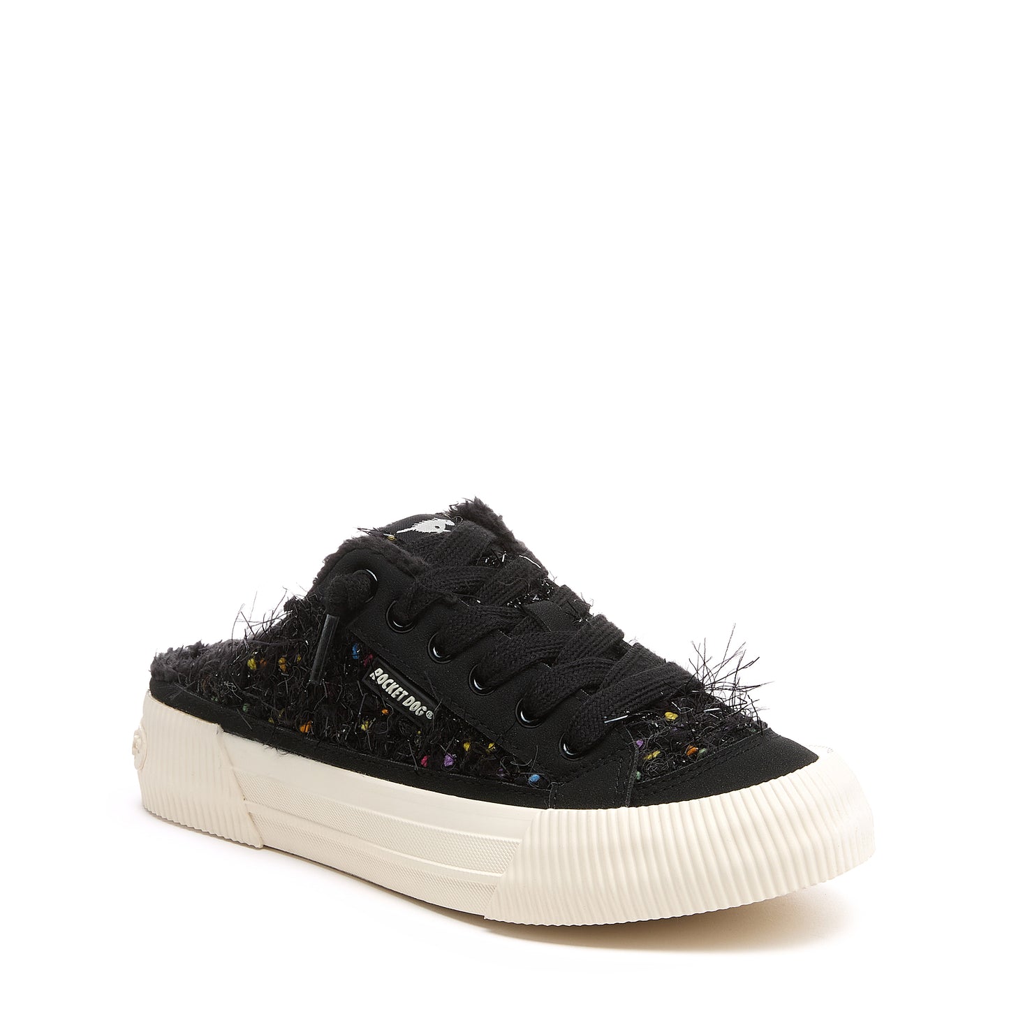 Cheery Black Multi Mule Trainers