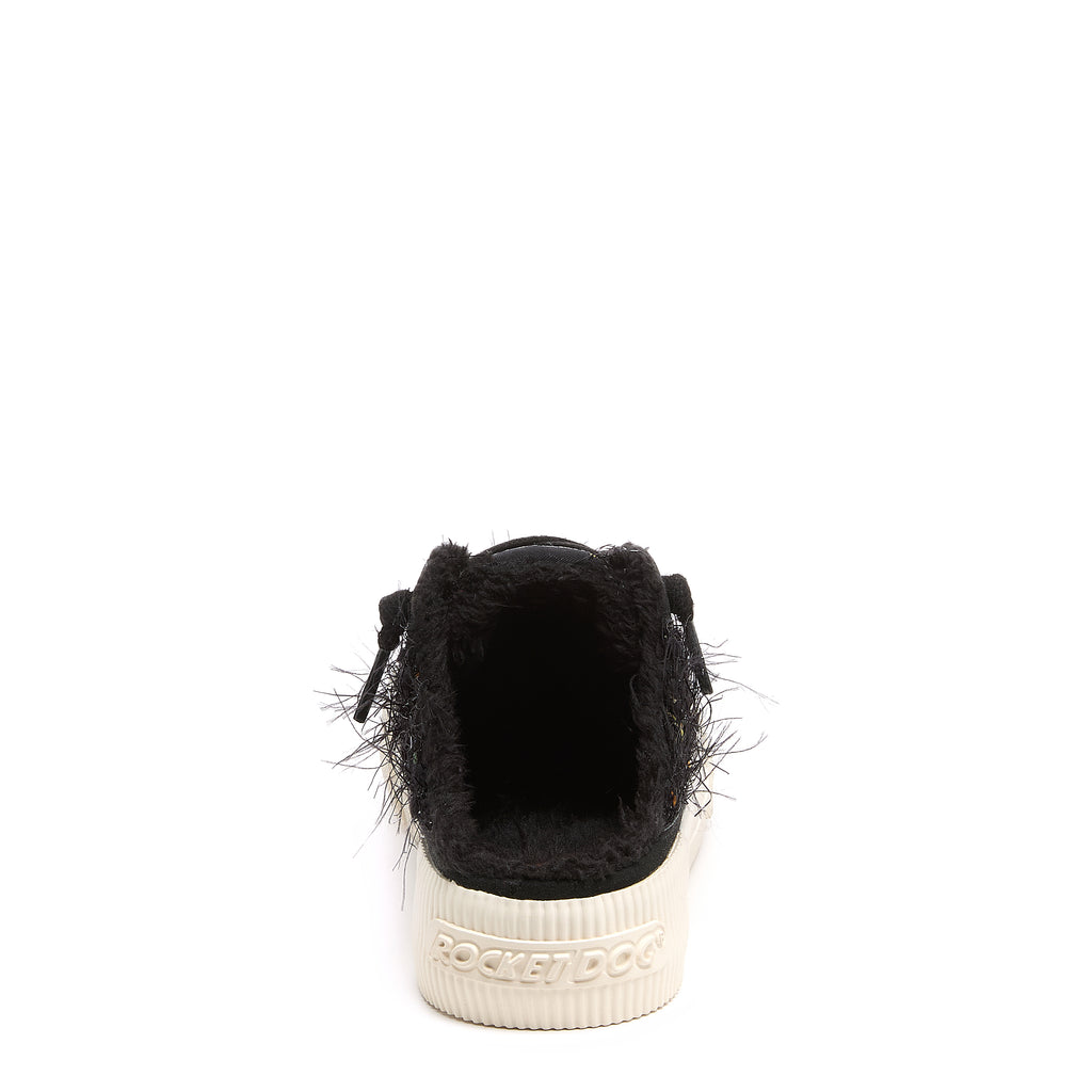 Back view of the Cheery black multi mule trainer