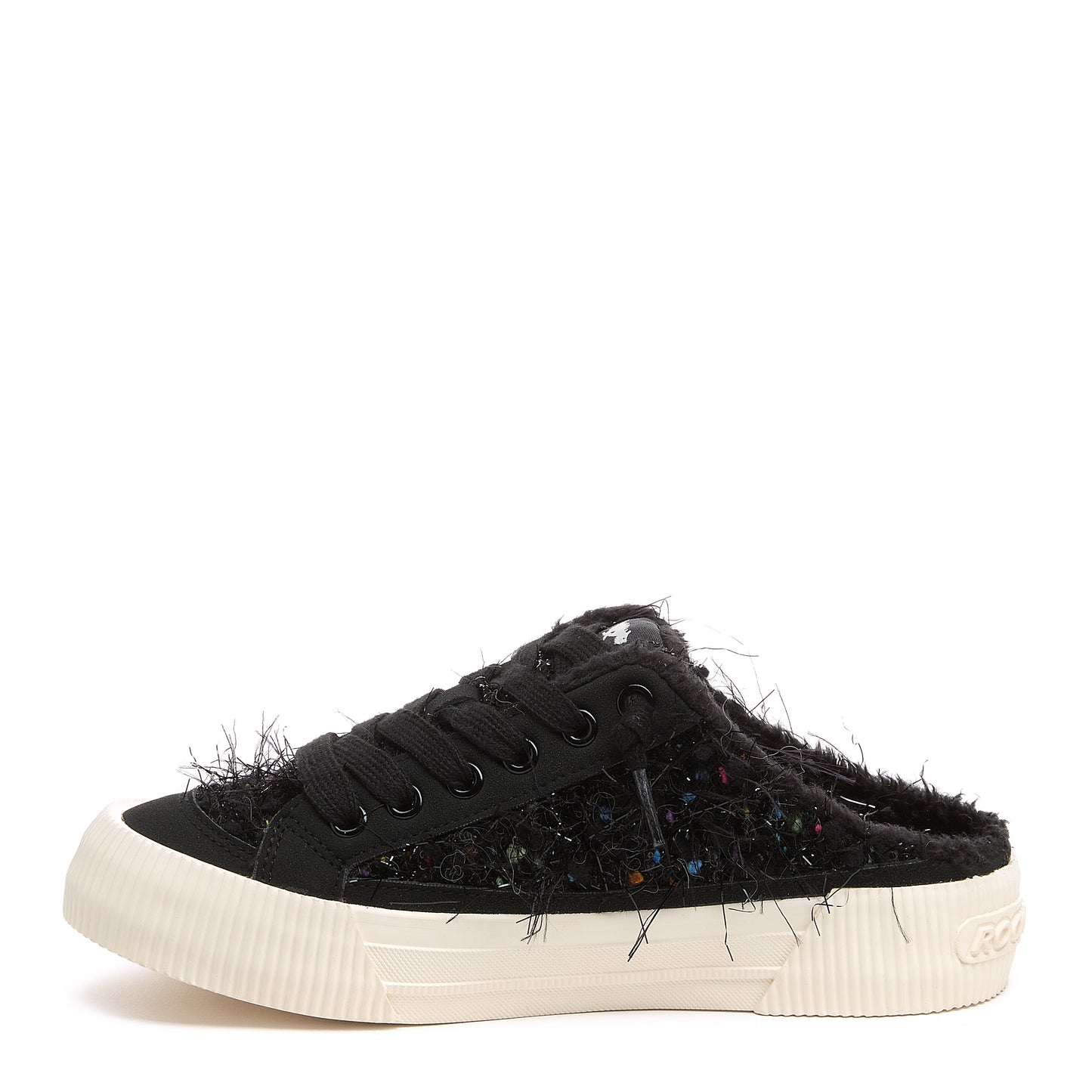 Cheery Black Multi Mule Trainers