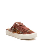 Rocket Dog Cheery multi brown mule trainer, front angle