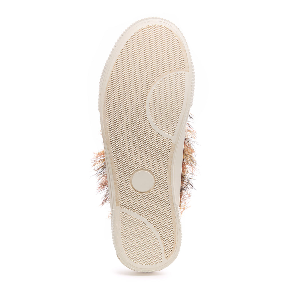 White outsole of the Rocket Dog Cheery multi brown mule trainer