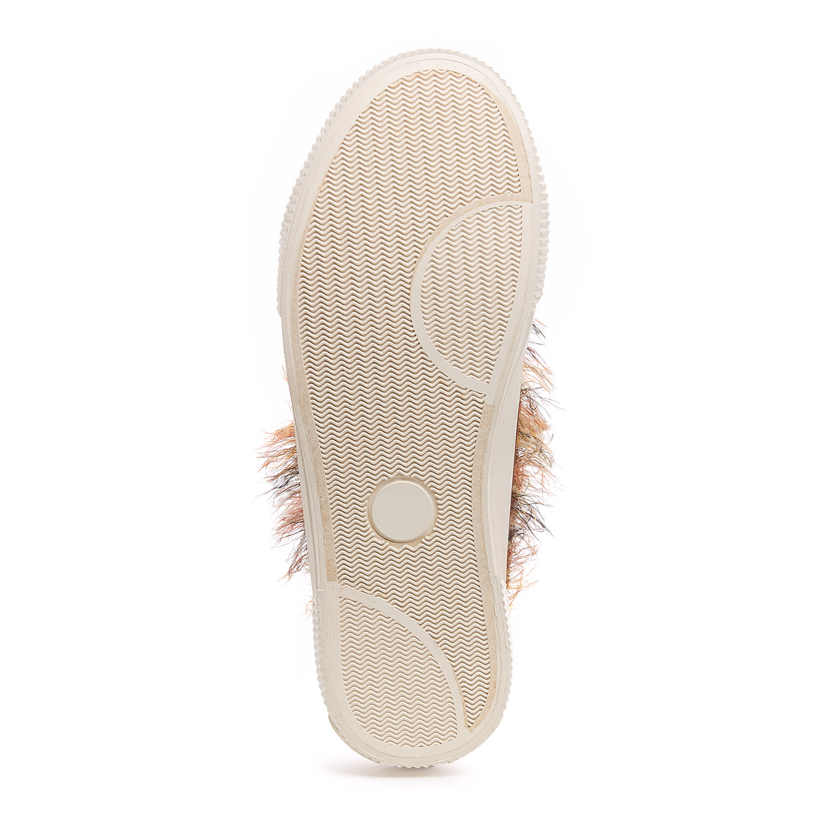 White outsole of the Rocket Dog Cheery multi brown mule trainer