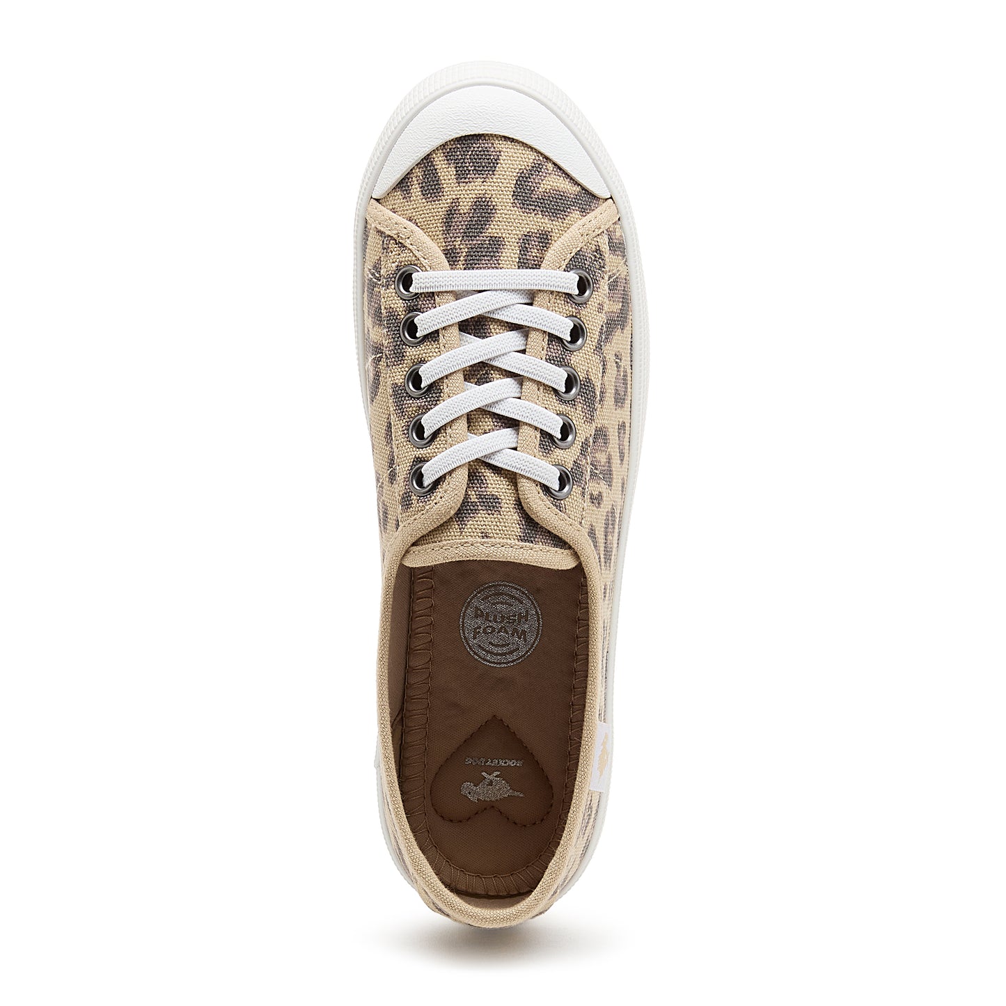 Chow Chow Tan Leopard Print Trainers