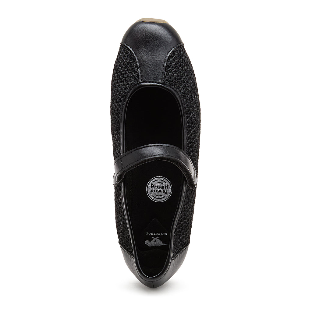 Dally Black Mary Jane Flats