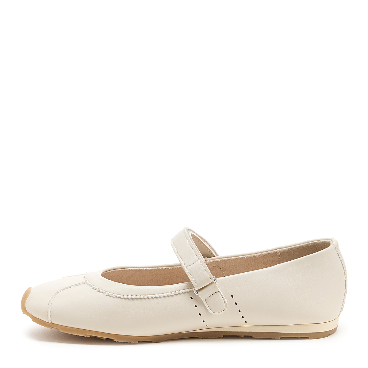 Dally Off White Mary Jane Flats
