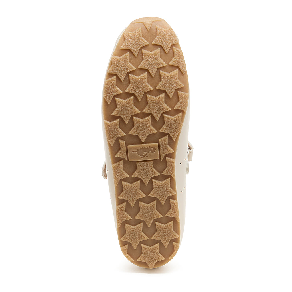 Dally Off White Mary Jane Flats