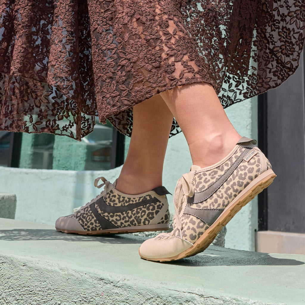 Destin Leopard Print Trainers