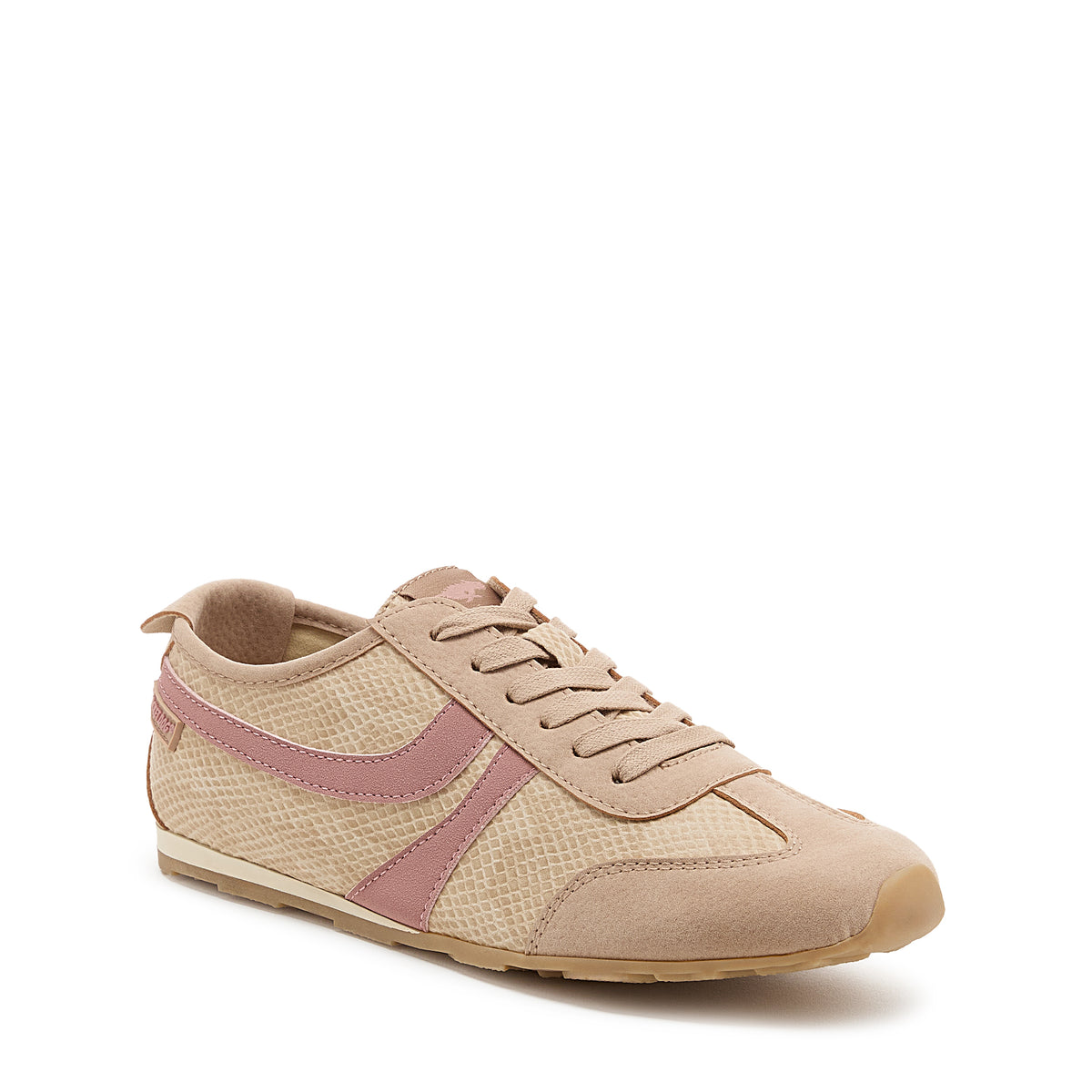 Destin Tan Snake Print Trainers