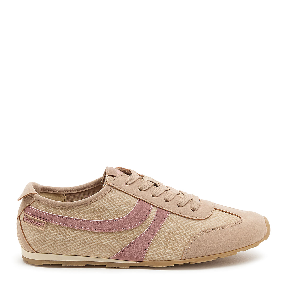Destin Tan Snake Print Trainers