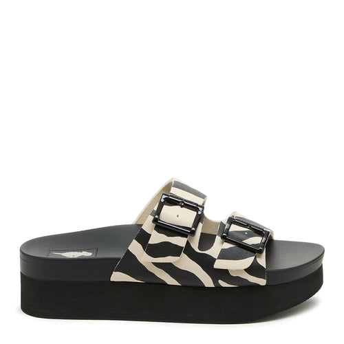 Esti Plus Animal Print Sandals