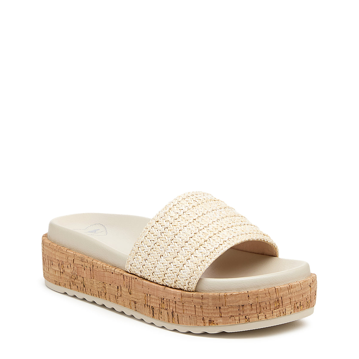 Faye Natural Raffia Platform Sandals