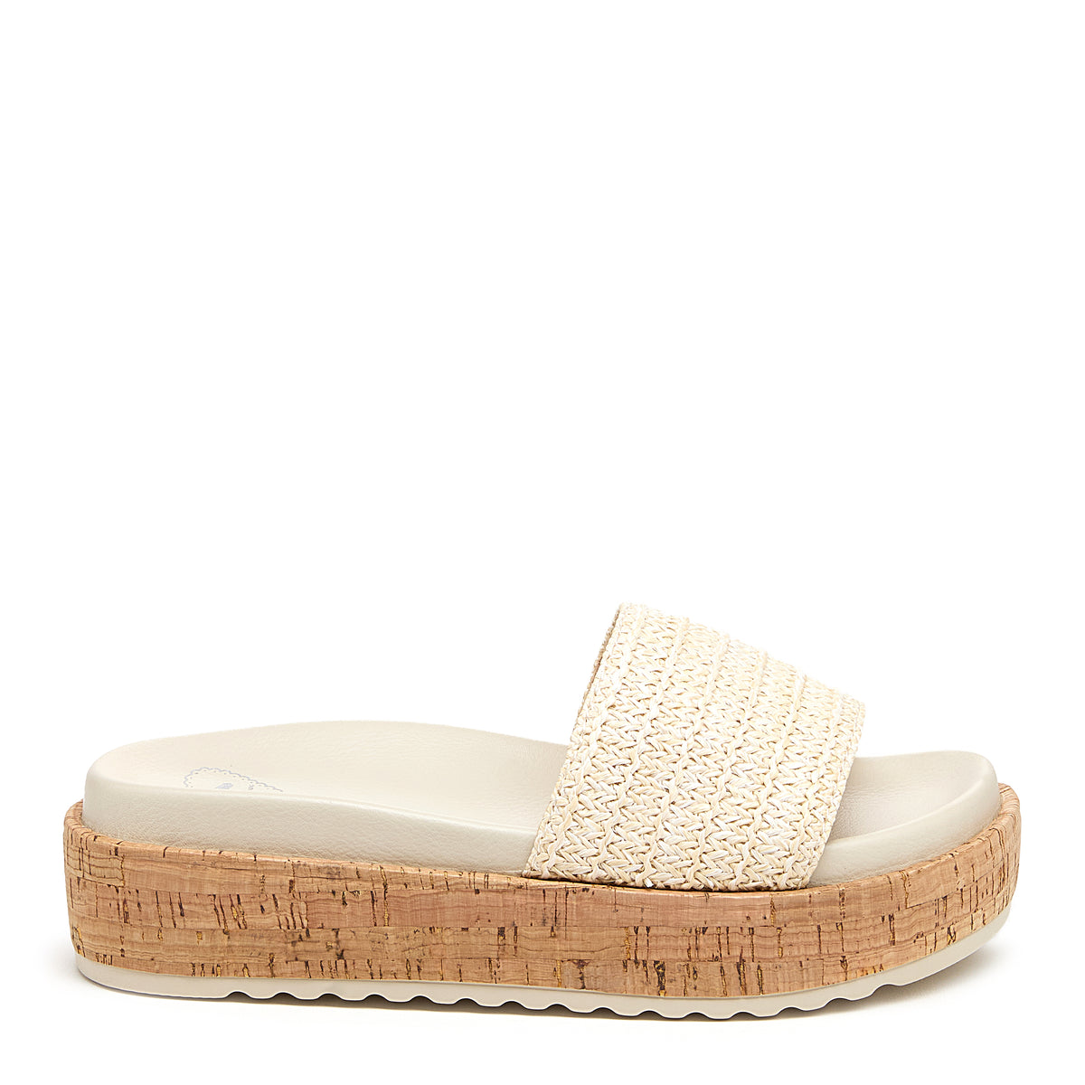 Faye Natural Raffia Platform Sandals