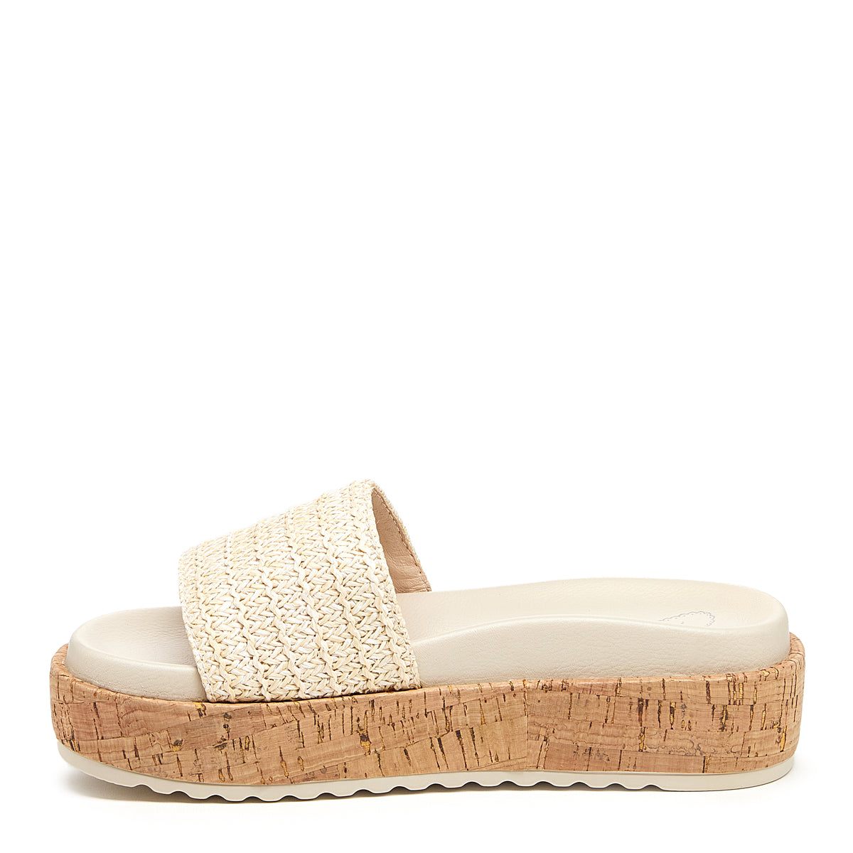 Faye Natural Raffia Platform Sandals