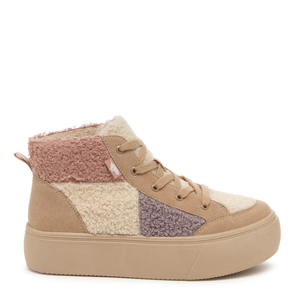 Flair Natural Faux Fur High top Trainers Rocket Dog UK