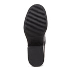 Freddie Black Boots black boots sole view showing tread pattern and heel