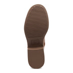 Freddie Brown Boots in cognac, sole view showing the tread pattern and Rocket Dog logo detail