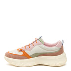 Gravel Multi Colour Block Slip-On Trainers