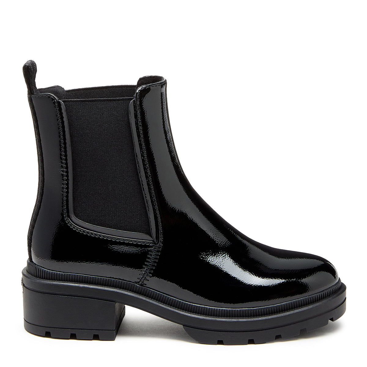 Iggie Patent Chelsea Boots
