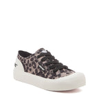 Jazzin Plus Black Floral Lace Trainers