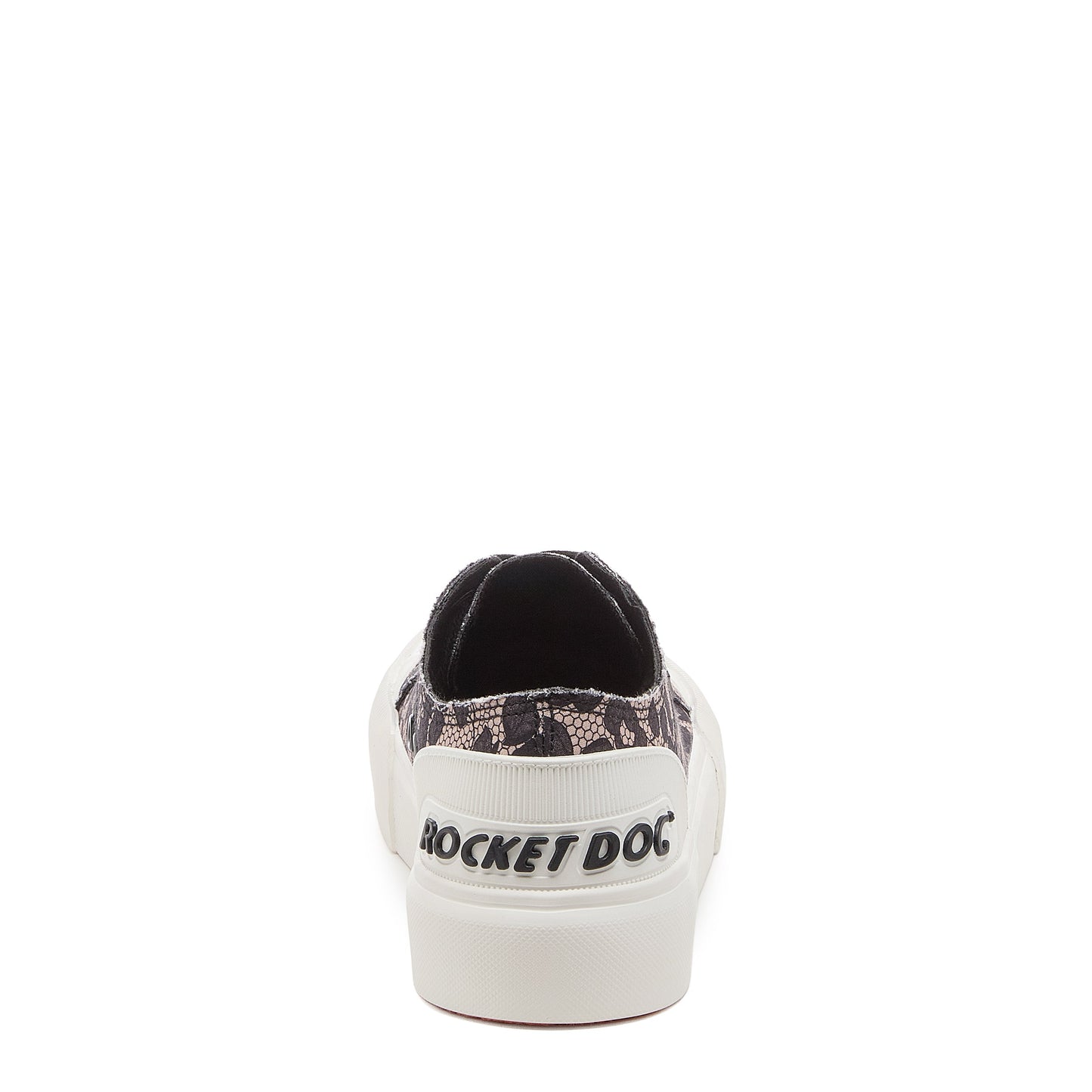 Jazzin Plus Black Floral Lace Trainers