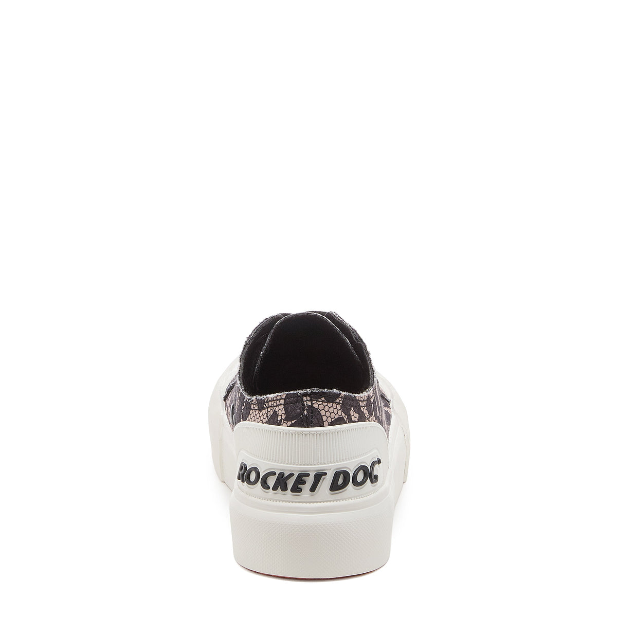 Jazzin Plus Black Floral Lace Trainers