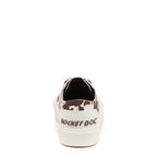 Jazzin Plus Brown Cow Print Trainers