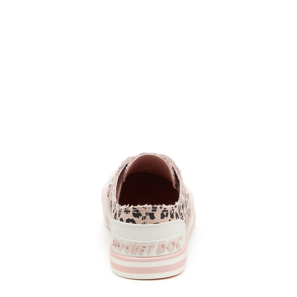 Jazzin Light Pink Leopard Print Trainers