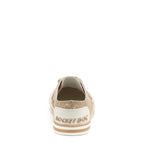 Jazzin Tan Geometric Print Trainers