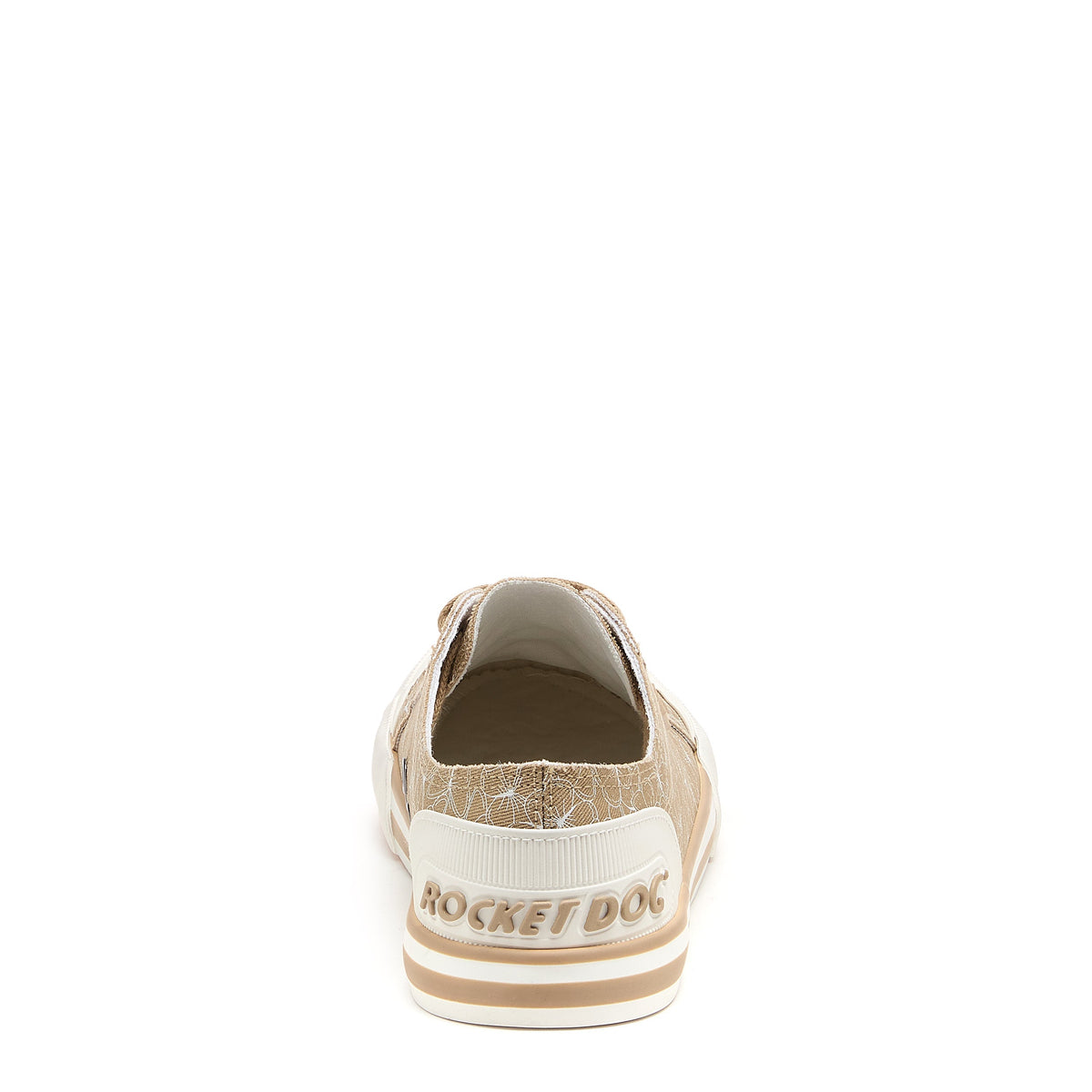 Jazzin Tan Geometric Print Trainers