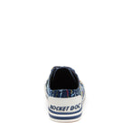 Jazzin Navy Multi Canvas Trainers