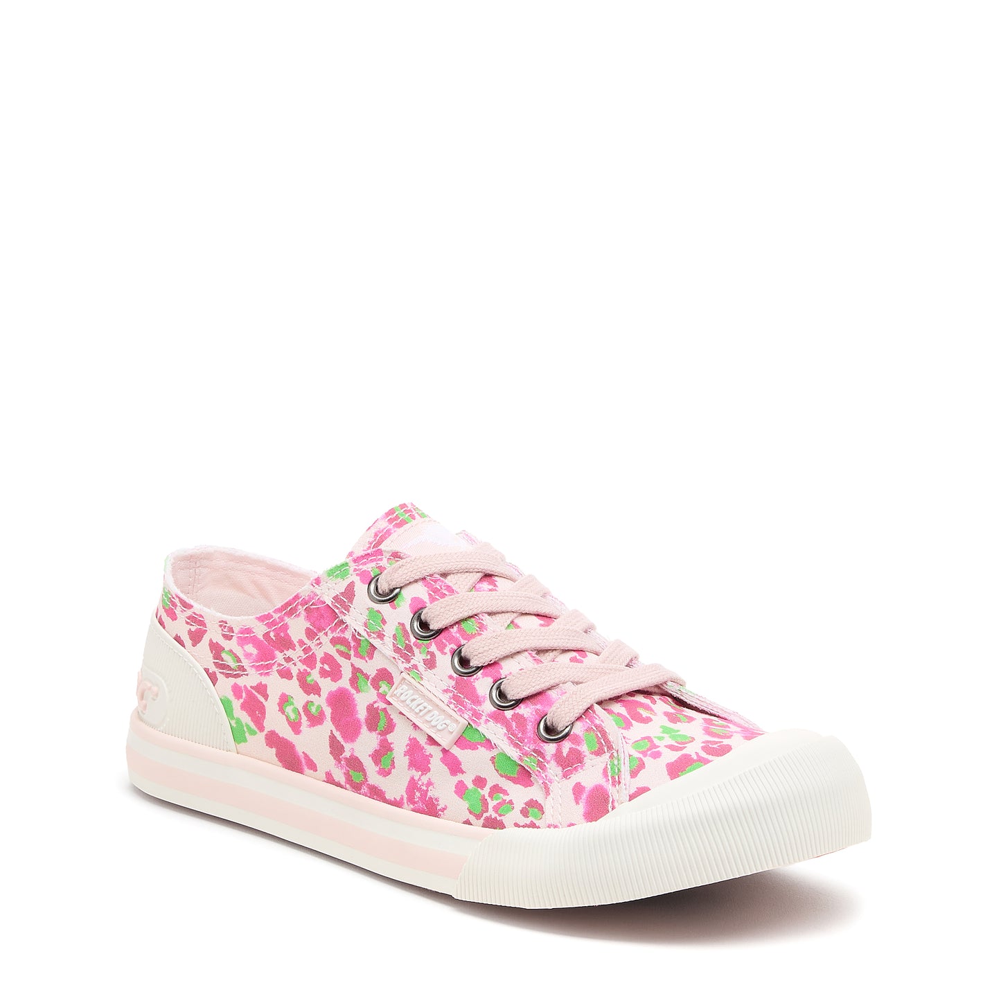 Jazzin Pink Animal Print Trainers