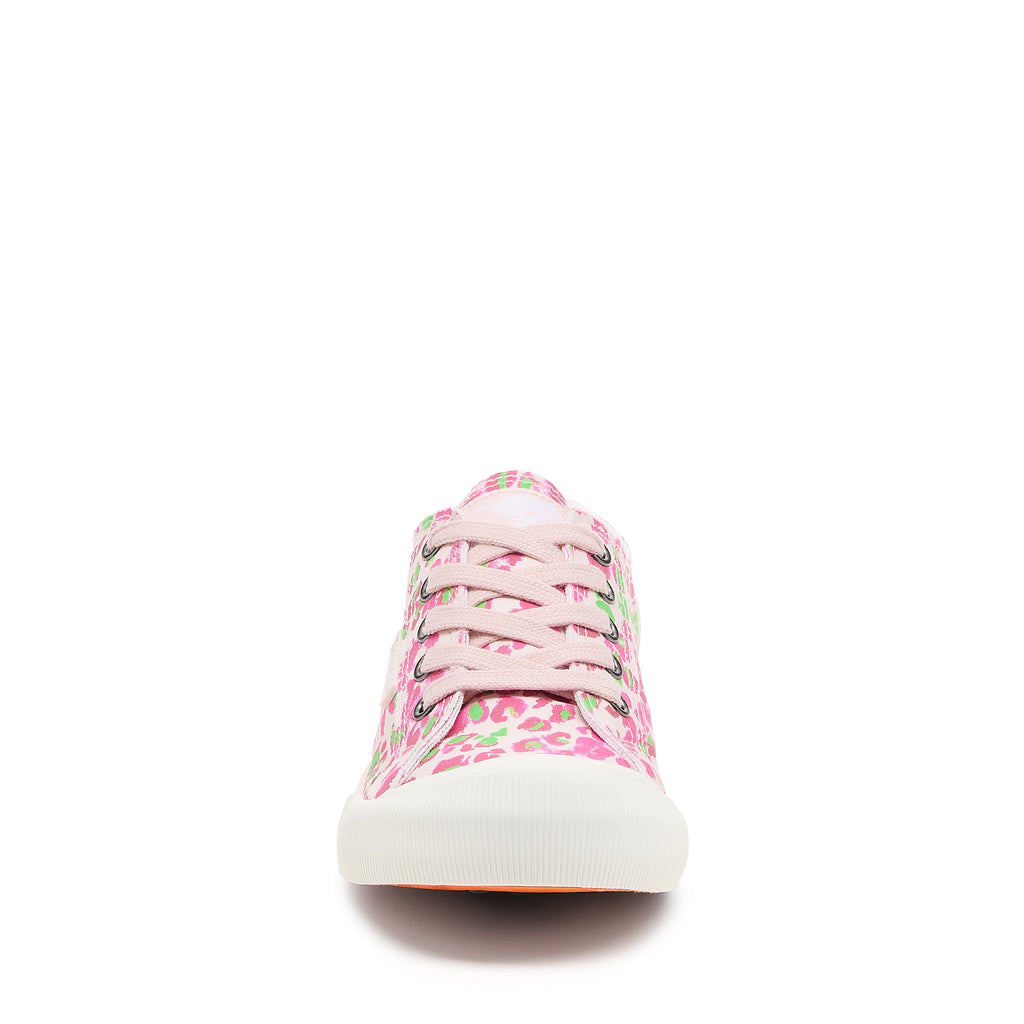Jazzin Pink Animal Print Trainers