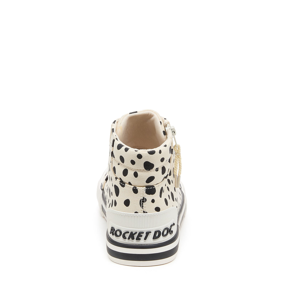 Jazzin Off White Spotty High-top Trainers