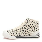 Jazzin Off White Spotty High-top Trainers